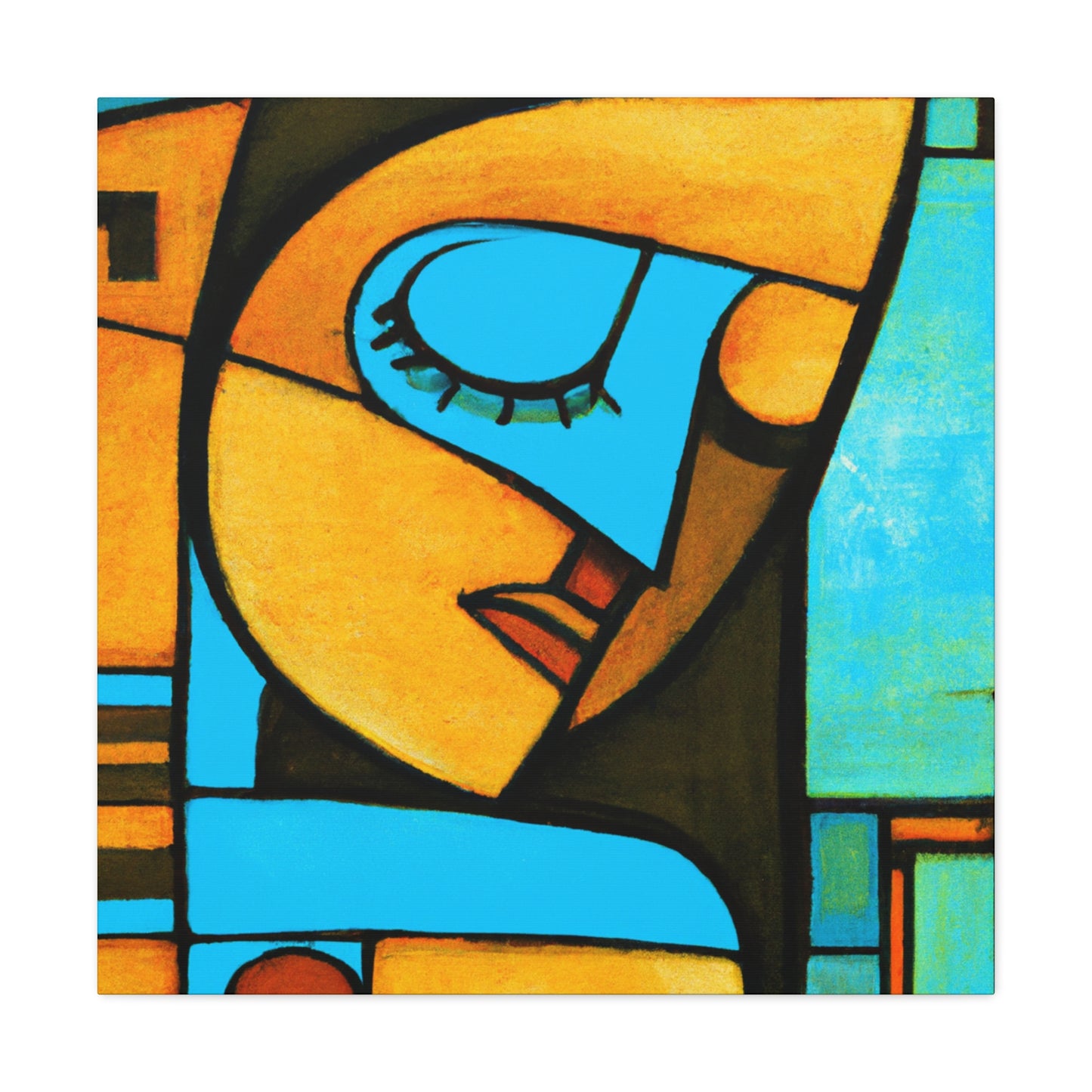 Rene Galicier - Cubism Art Canvas