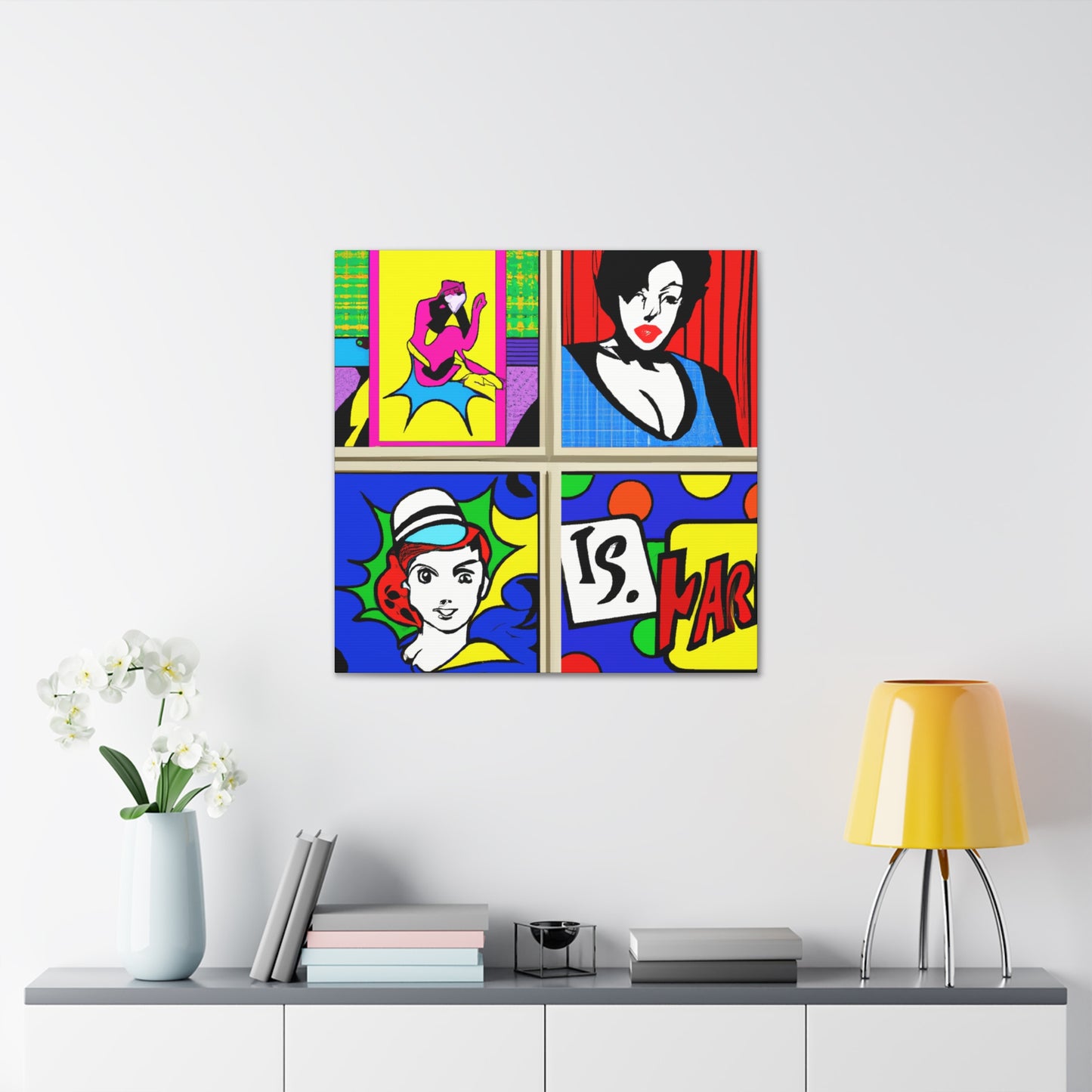 Valeria Sparkles. - Pop Art Canvas