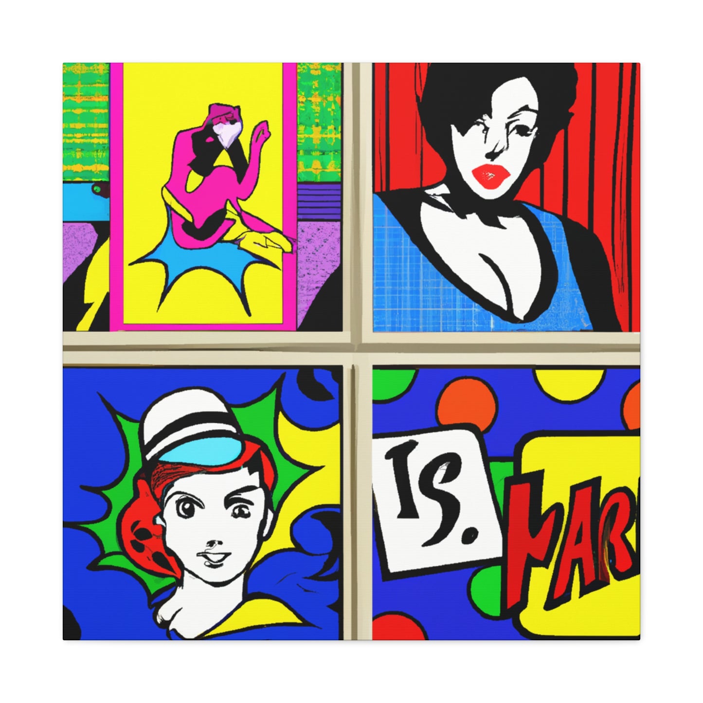 Valeria Sparkles. - Pop Art Canvas