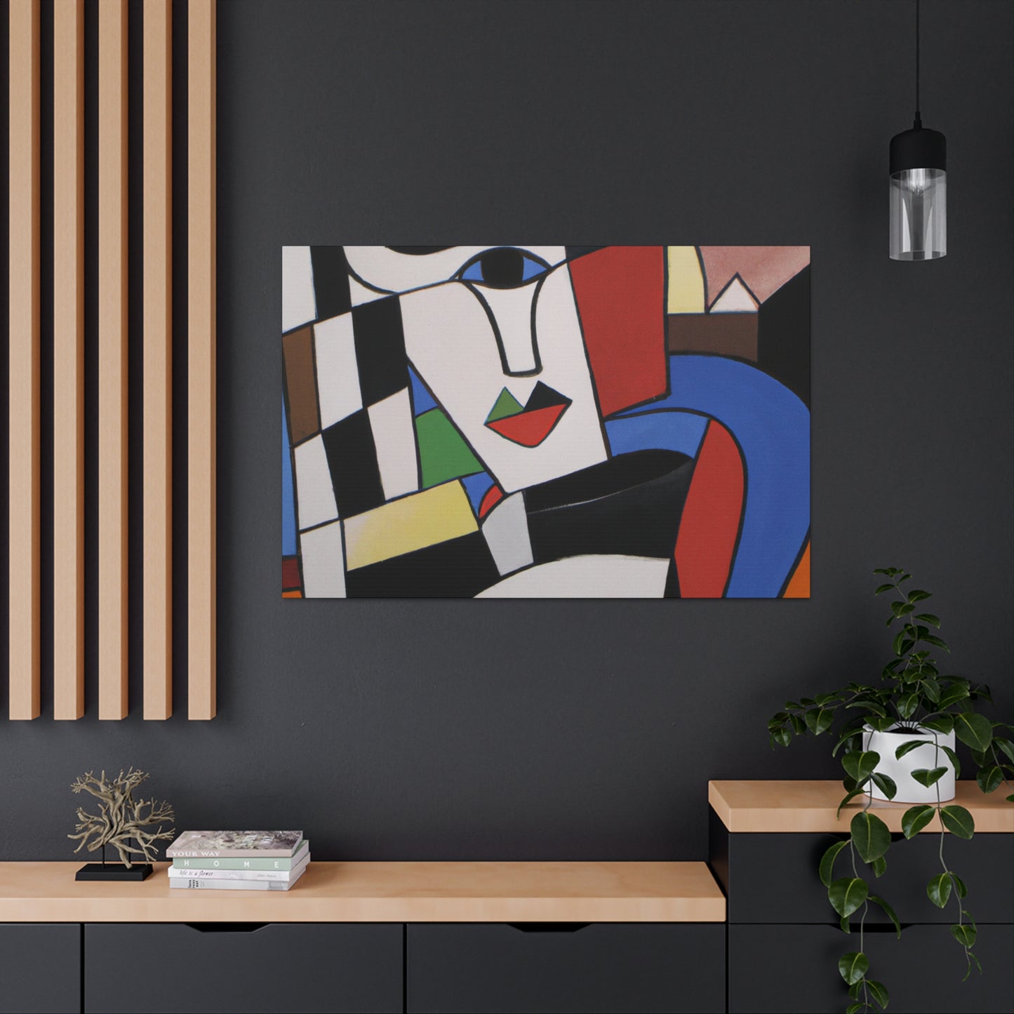 Mona Picasso - Cubism Art Canvas